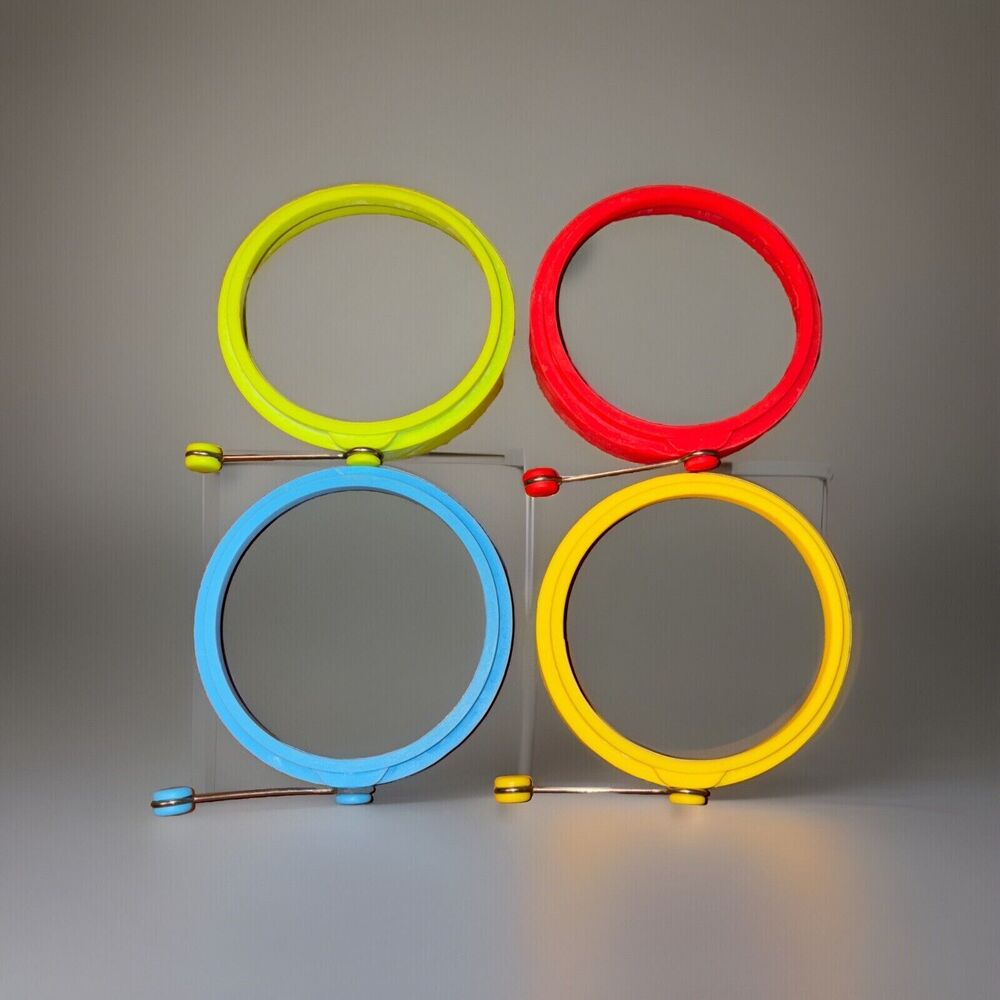 Silicone Egg Batter Rings Non Stick Non Toxic 4 Colors Cooking Frying Round Mold